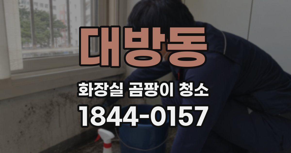 대방동 화장실 곰팡이 청소