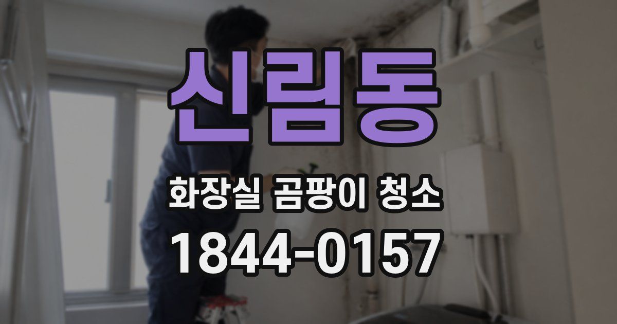 신림동 화장실 곰팡이 청소