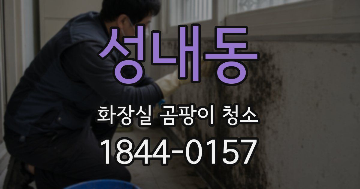 성내동 화장실 곰팡이 청소