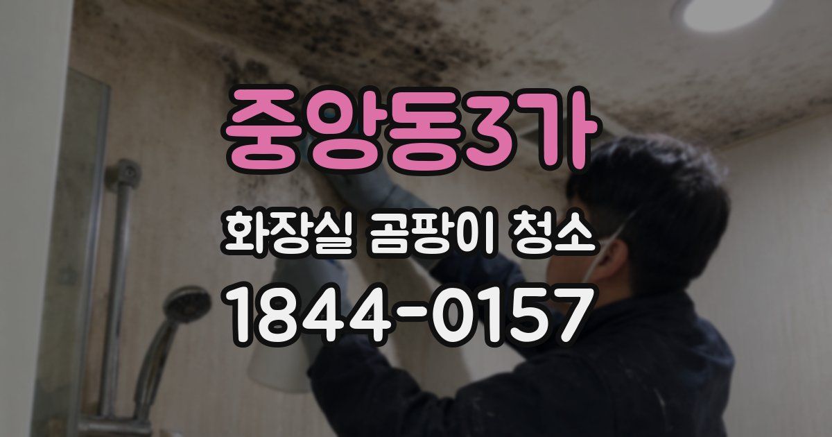 중앙동3가 화장실 곰팡이 청소