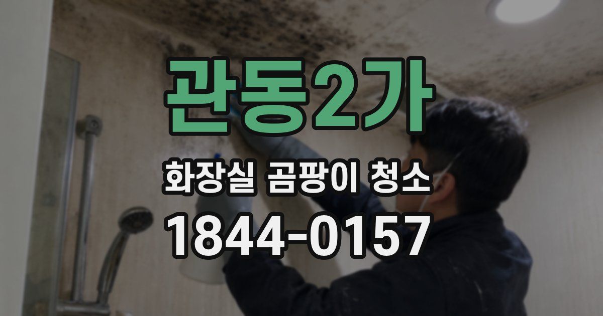 관동2가 화장실 곰팡이 청소