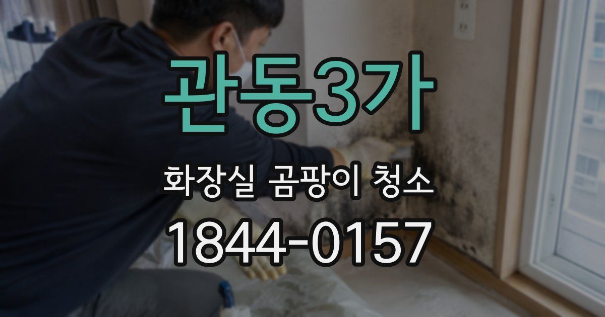 관동3가 화장실 곰팡이 청소