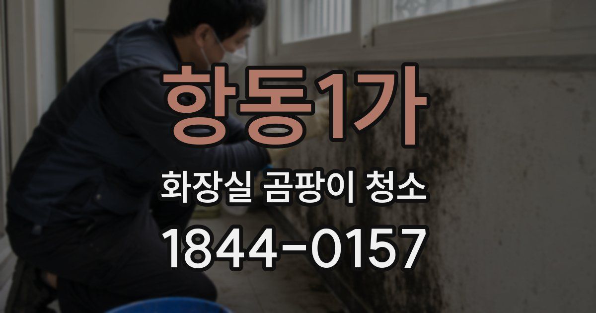 항동1가 화장실 곰팡이 청소
