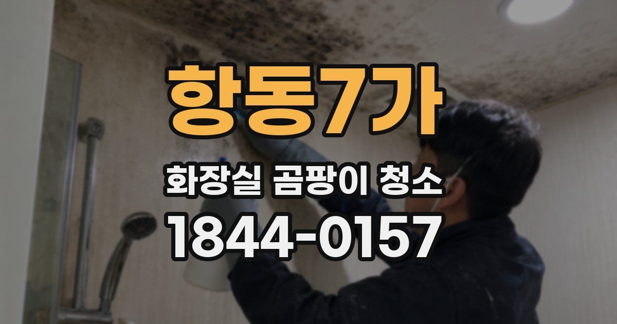 항동7가 화장실 곰팡이 청소
