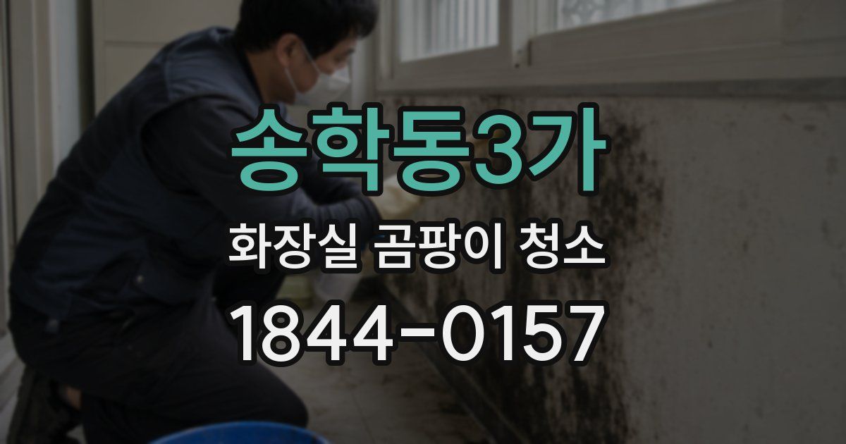 송학동3가 화장실 곰팡이 청소