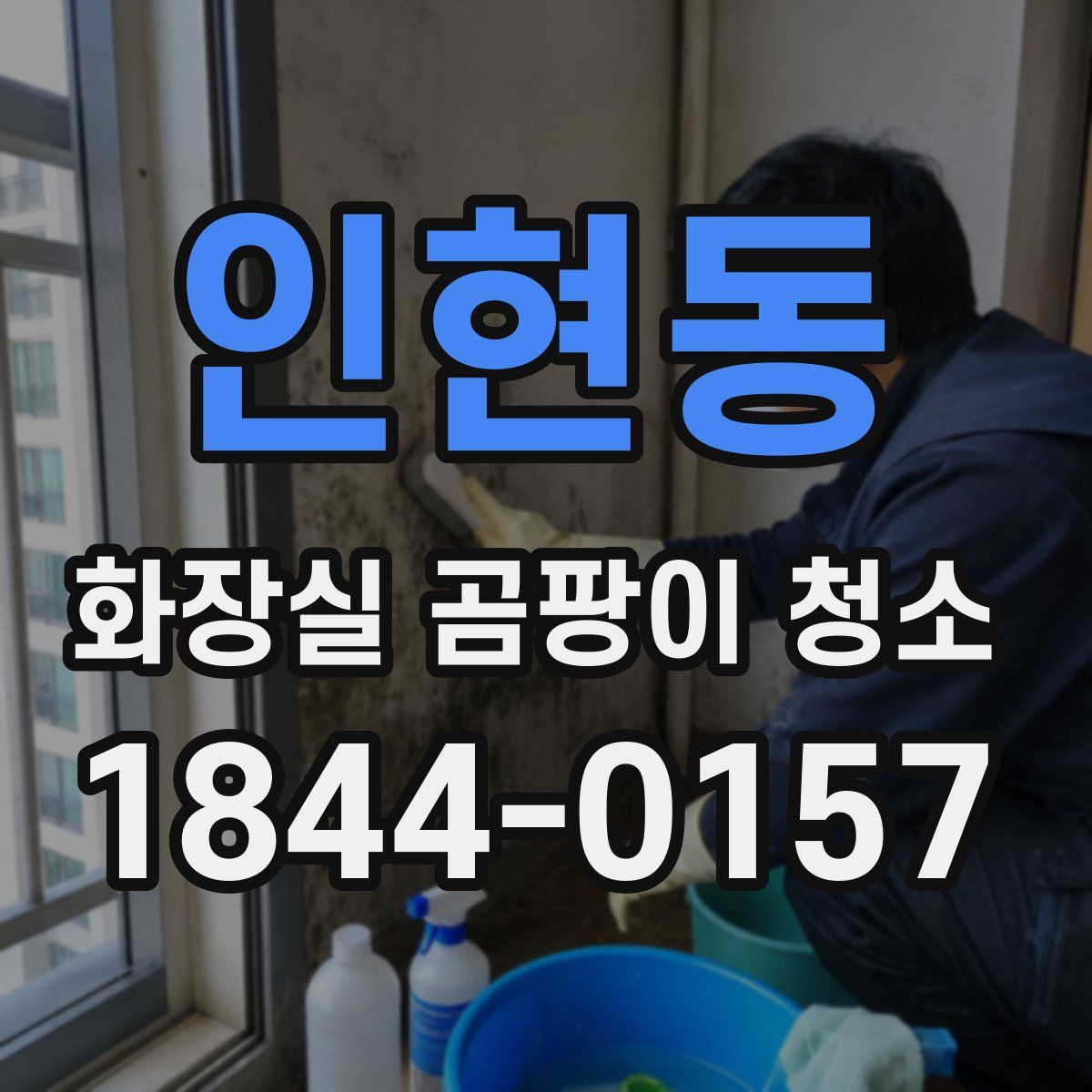 인현동 화장실 곰팡이 청소