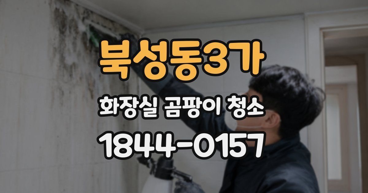 북성동3가 화장실 곰팡이 청소