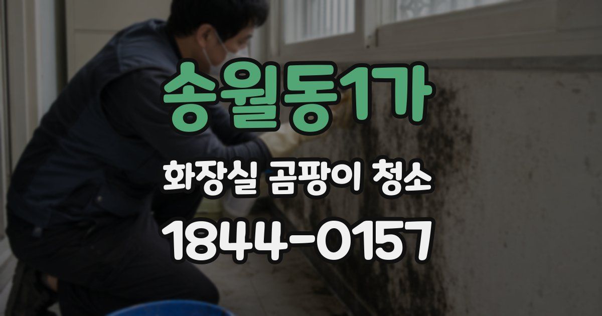 송월동1가 화장실 곰팡이 청소