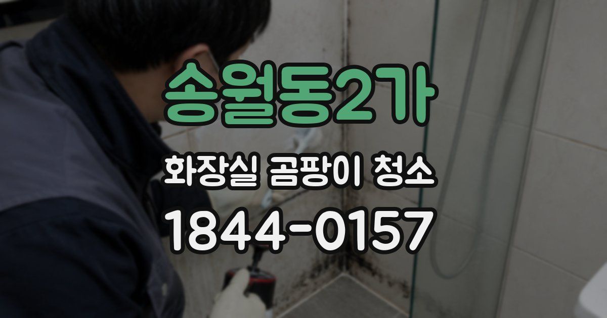 송월동2가 화장실 곰팡이 청소