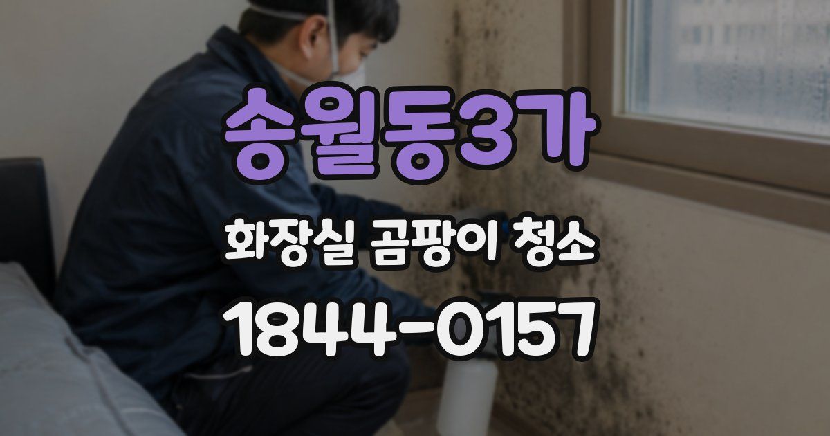 송월동3가 화장실 곰팡이 청소