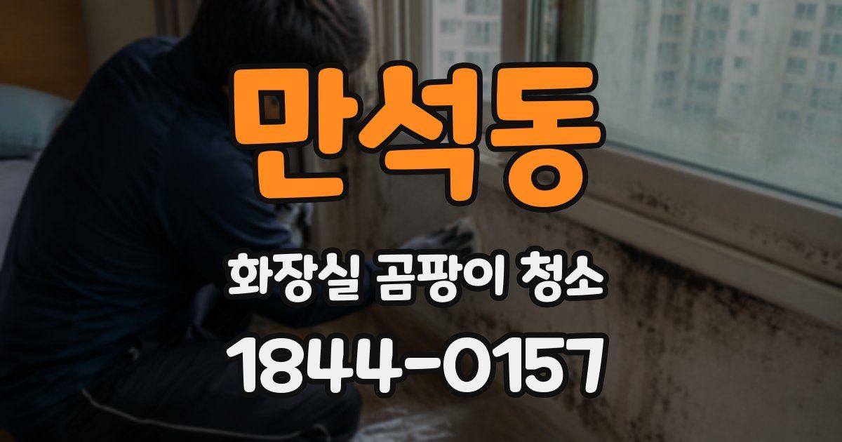 만석동 화장실 곰팡이 청소