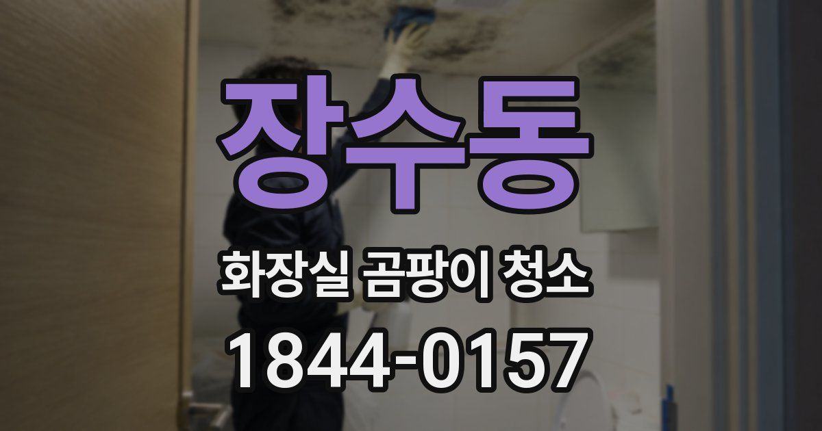 장수동 화장실 곰팡이 청소