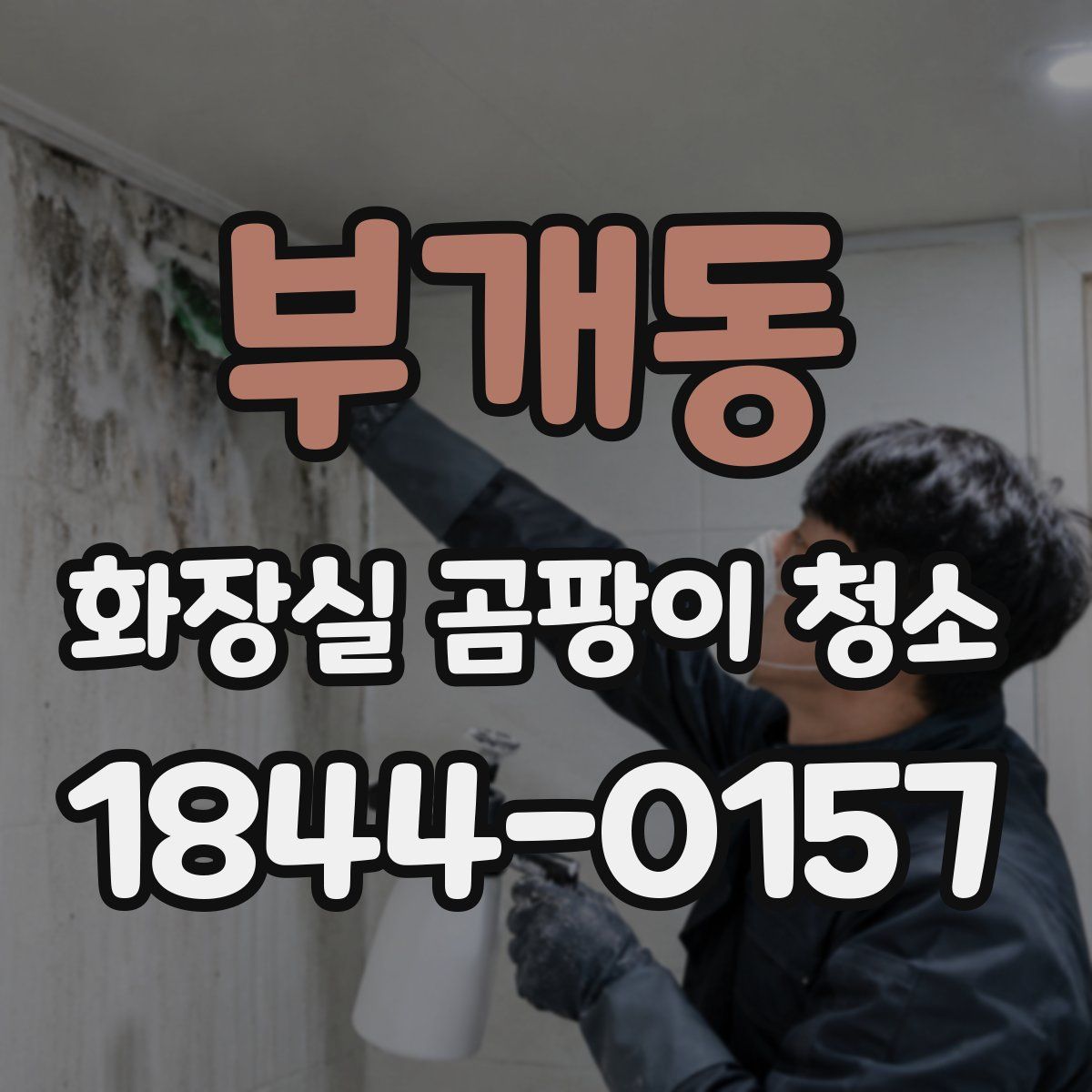 부개동 화장실 곰팡이 청소