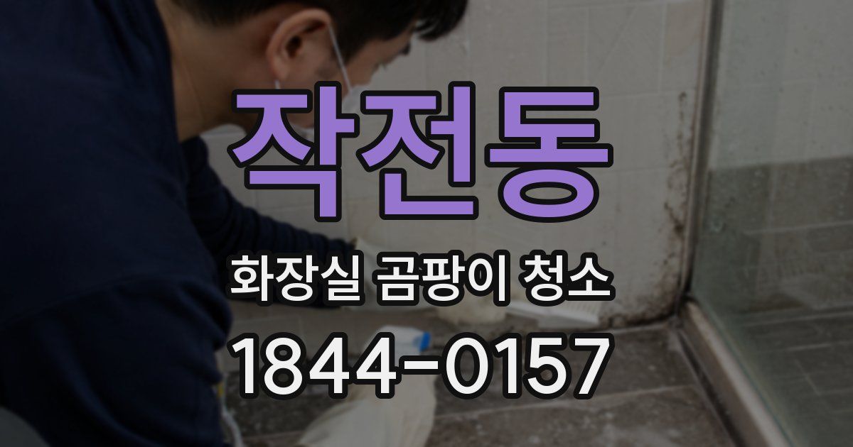 작전동 화장실 곰팡이 청소