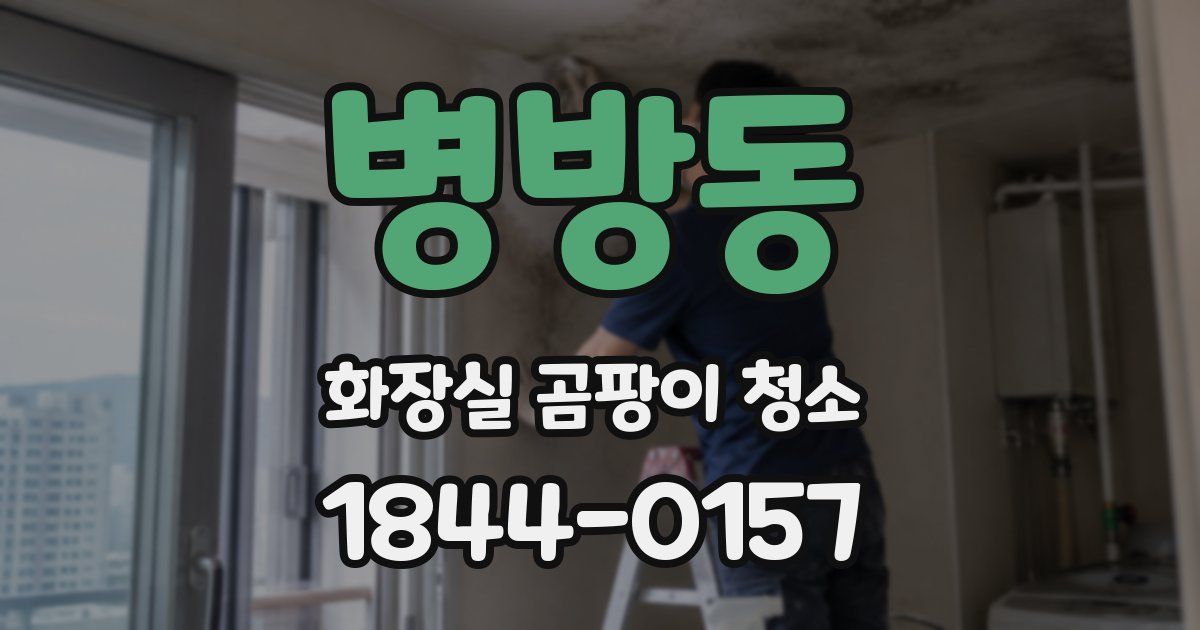 병방동 화장실 곰팡이 청소