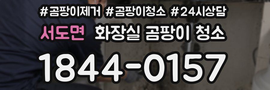 서도면 화장실 곰팡이 청소