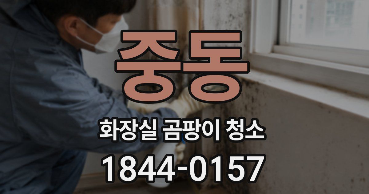 중동 화장실 곰팡이 청소