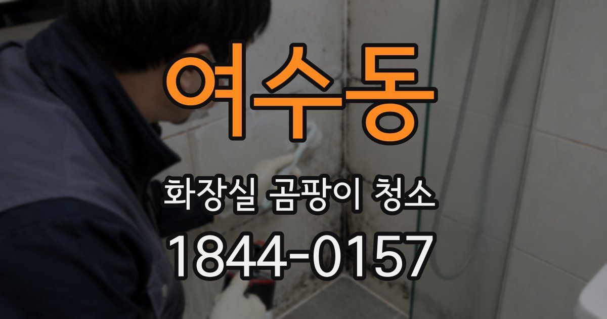 여수동 화장실 곰팡이 청소