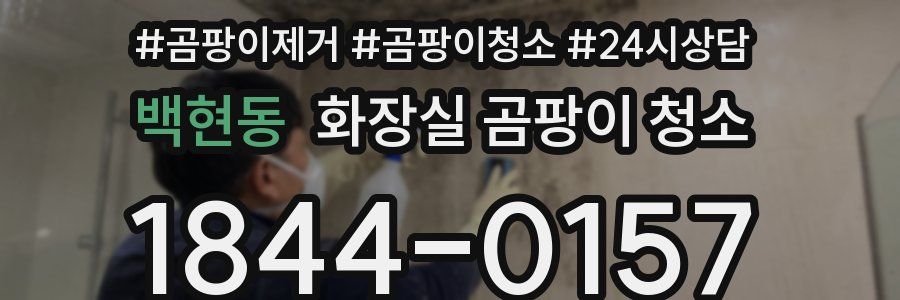 백현동 화장실 곰팡이 청소