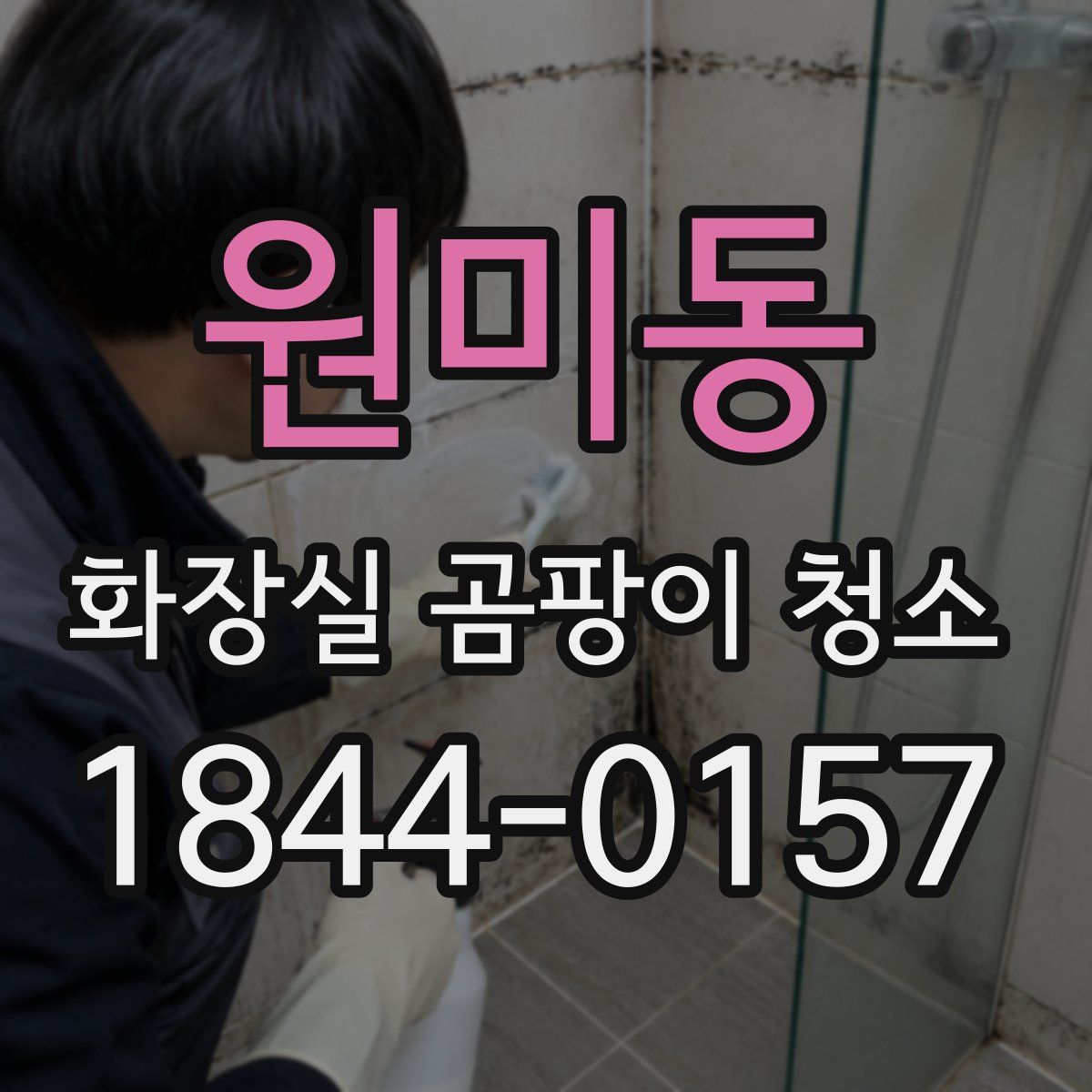원미동 화장실 곰팡이 청소
