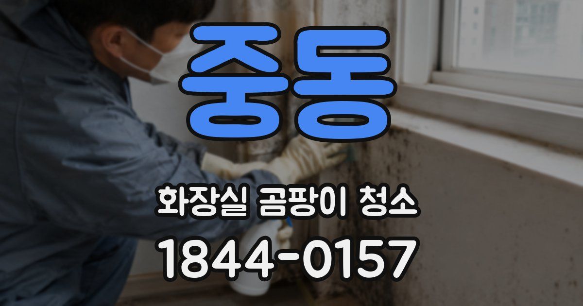 중동 화장실 곰팡이 청소