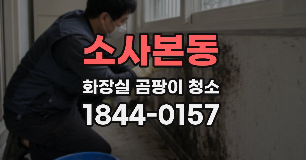 소사본동 화장실 곰팡이 청소