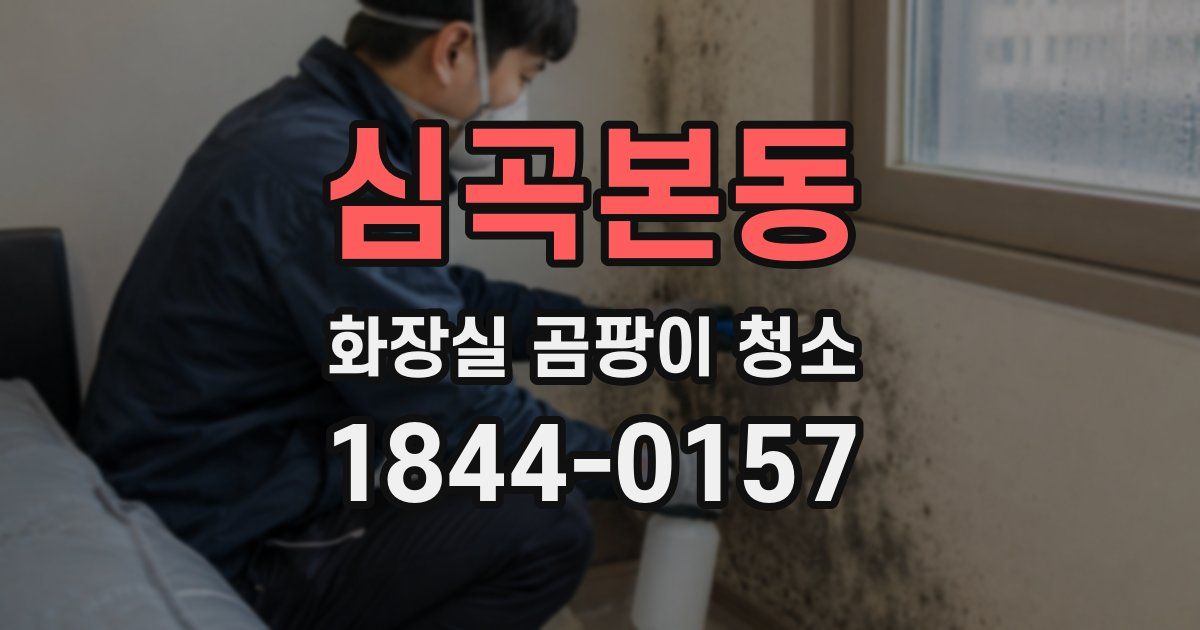 심곡본동 화장실 곰팡이 청소