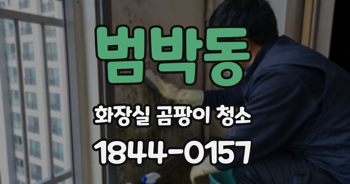 범박동 화장실 곰팡이 청소