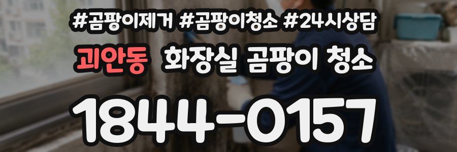 괴안동 화장실 곰팡이 청소