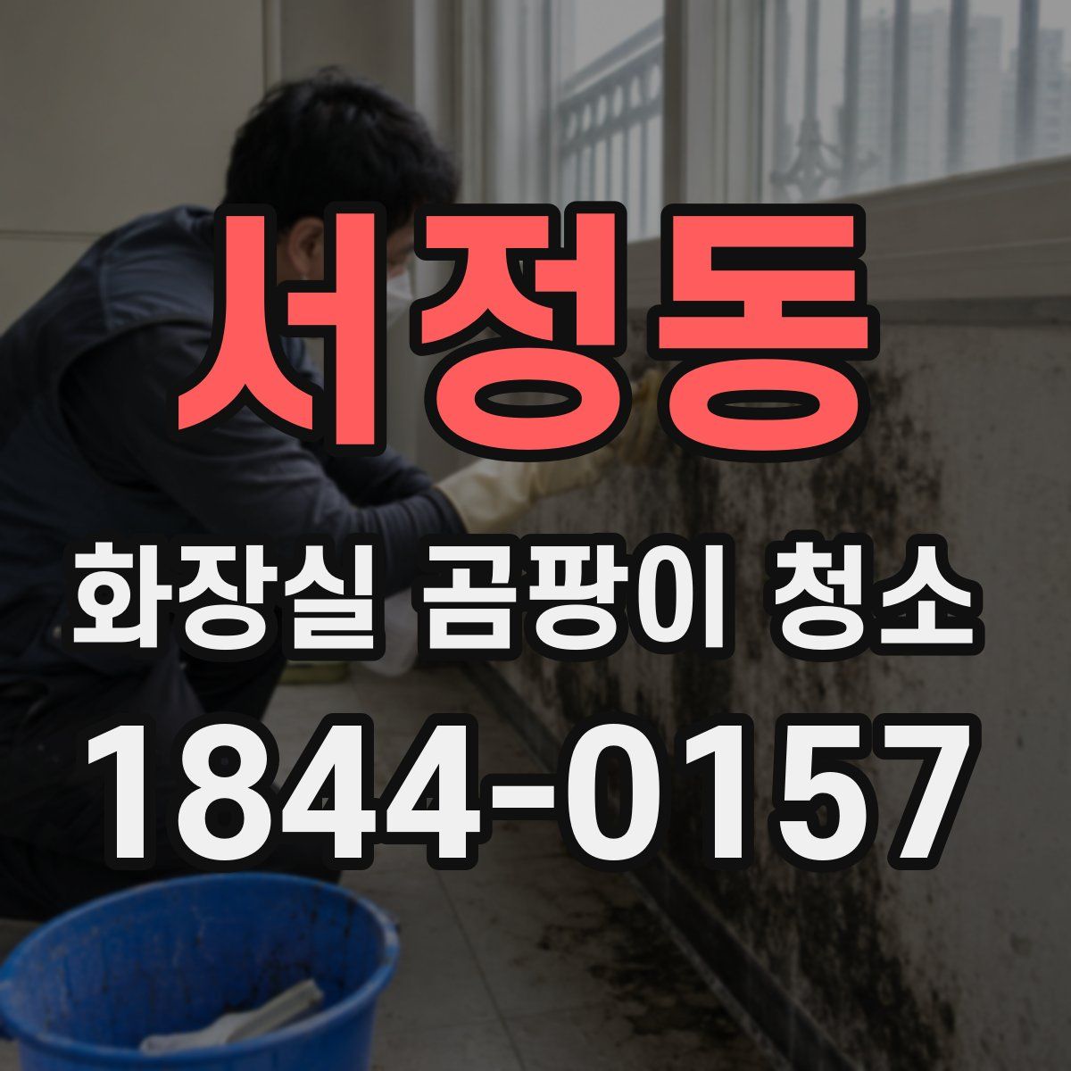서정동 화장실 곰팡이 청소