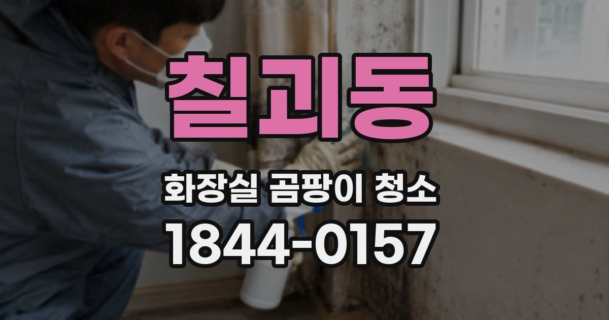 칠괴동 화장실 곰팡이 청소