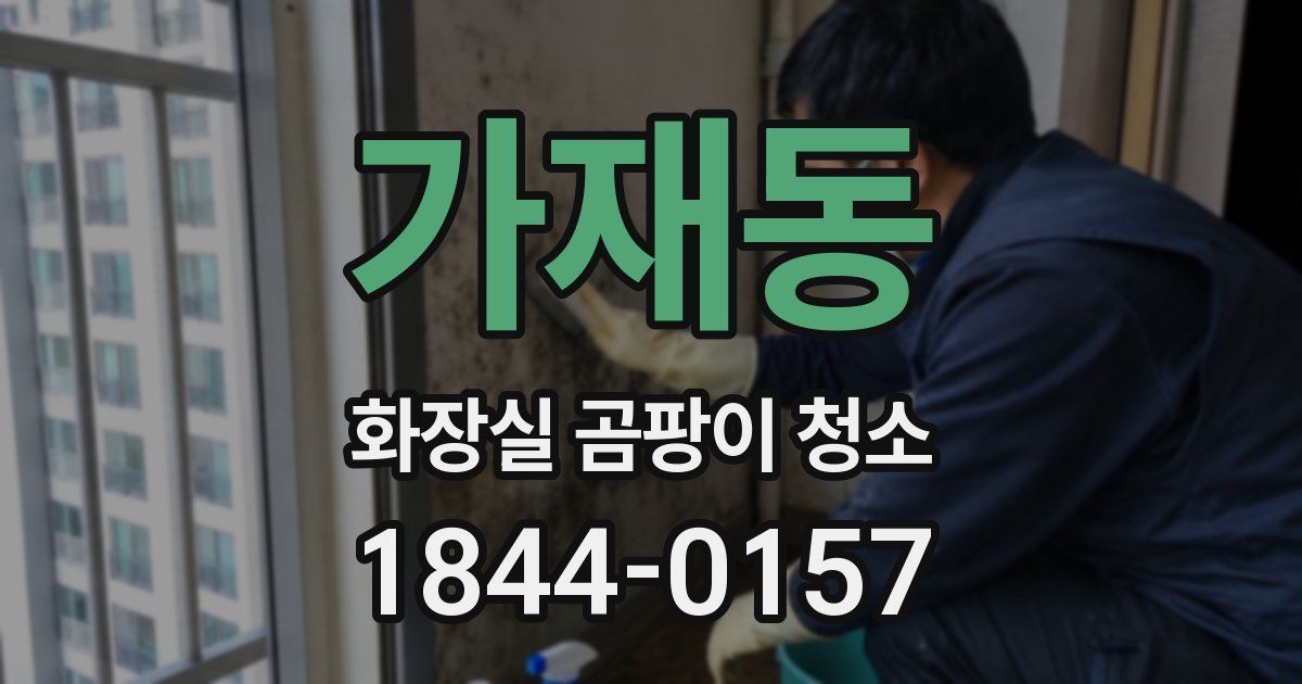 가재동 화장실 곰팡이 청소