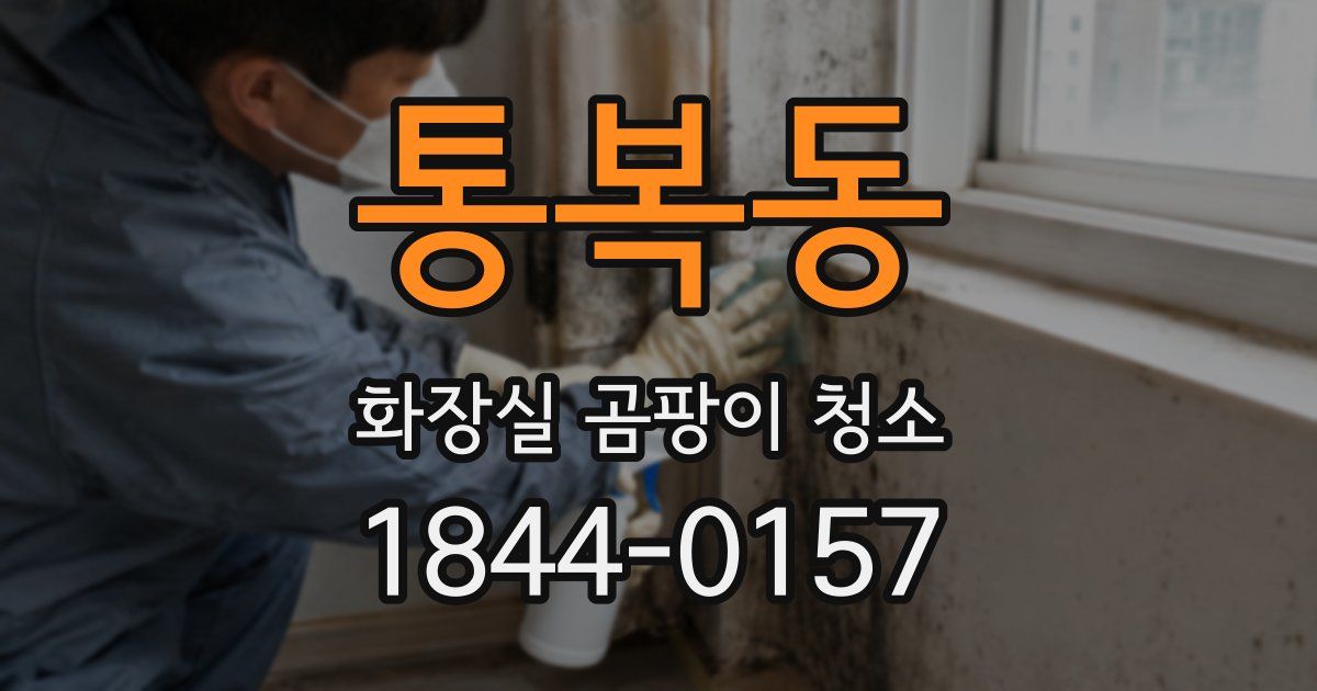 통복동 화장실 곰팡이 청소