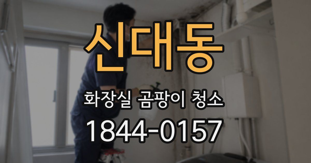 신대동 화장실 곰팡이 청소
