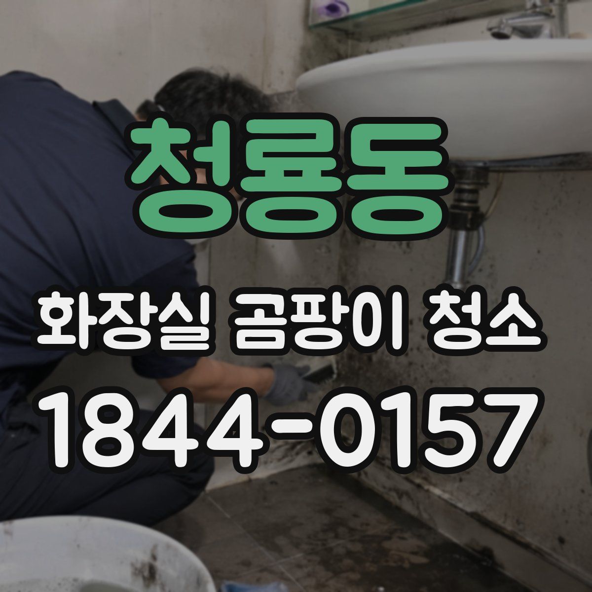 청룡동 화장실 곰팡이 청소