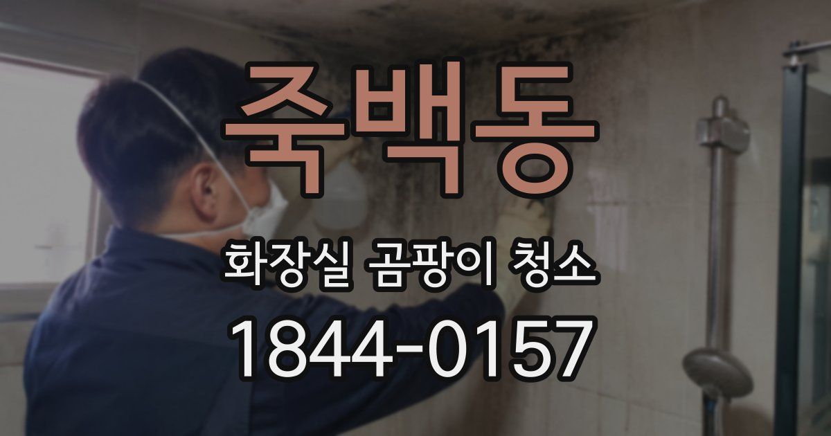 죽백동 화장실 곰팡이 청소