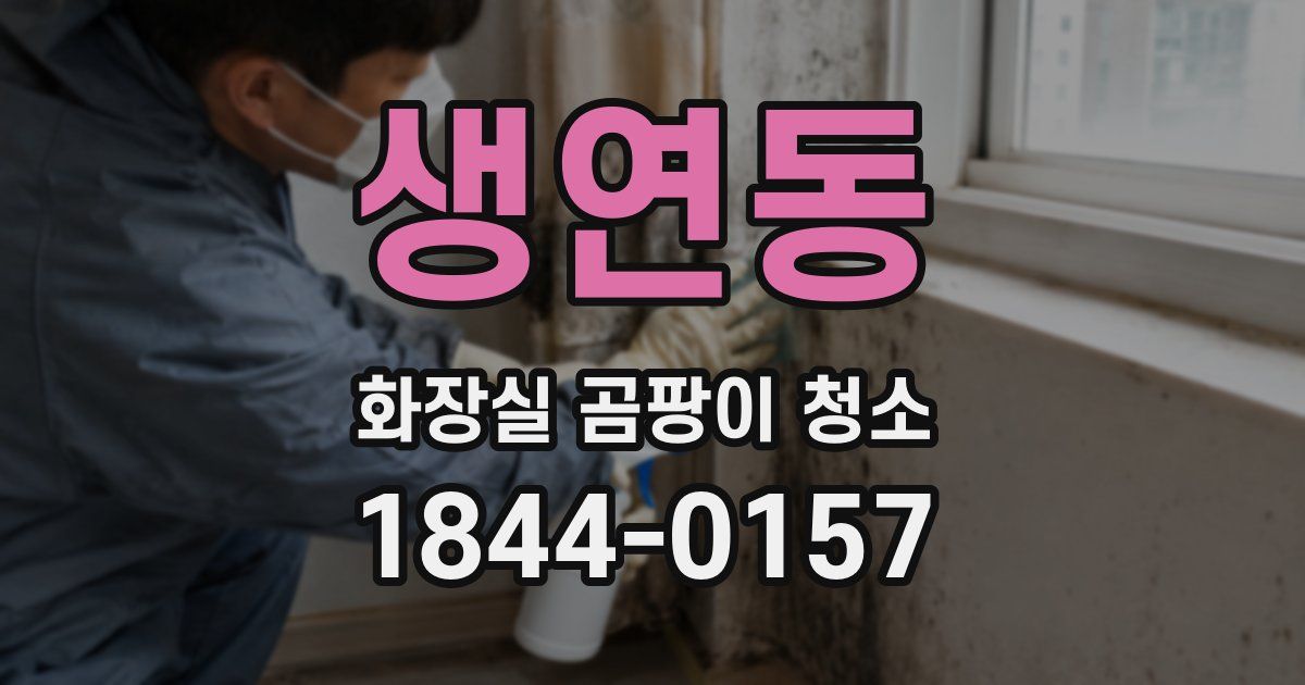 생연동 화장실 곰팡이 청소