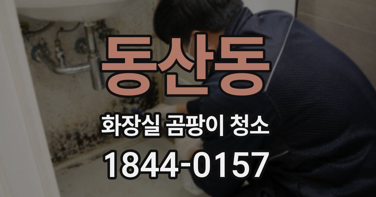 동산동 화장실 곰팡이 청소