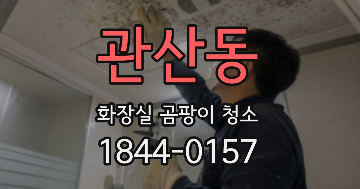 관산동 화장실 곰팡이 청소