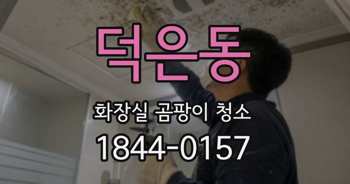 덕은동 화장실 곰팡이 청소