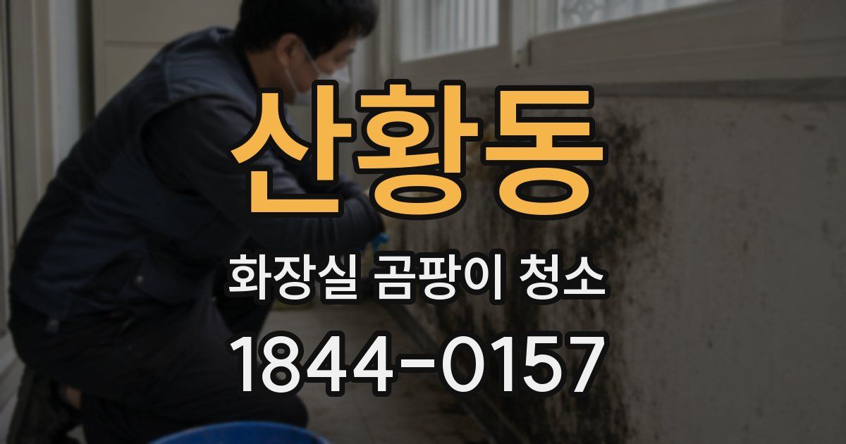 산황동 화장실 곰팡이 청소