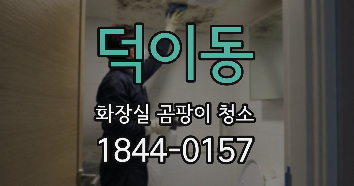 덕이동 화장실 곰팡이 청소