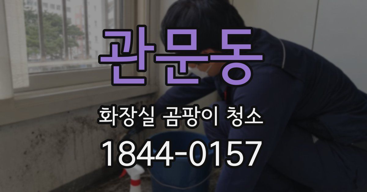 관문동 화장실 곰팡이 청소