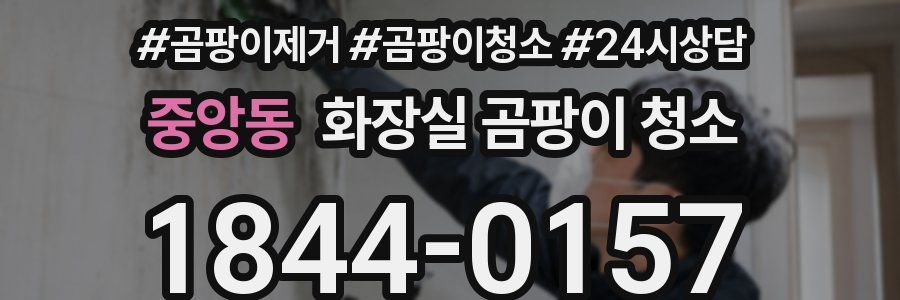 중앙동 화장실 곰팡이 청소