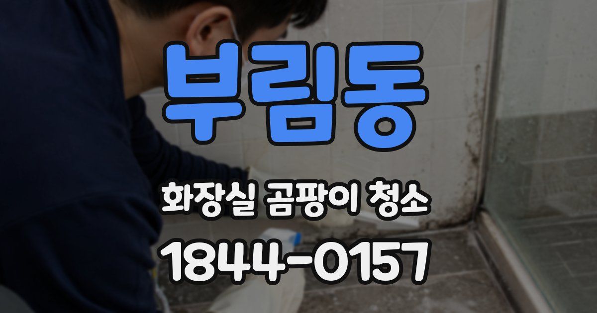 부림동 화장실 곰팡이 청소