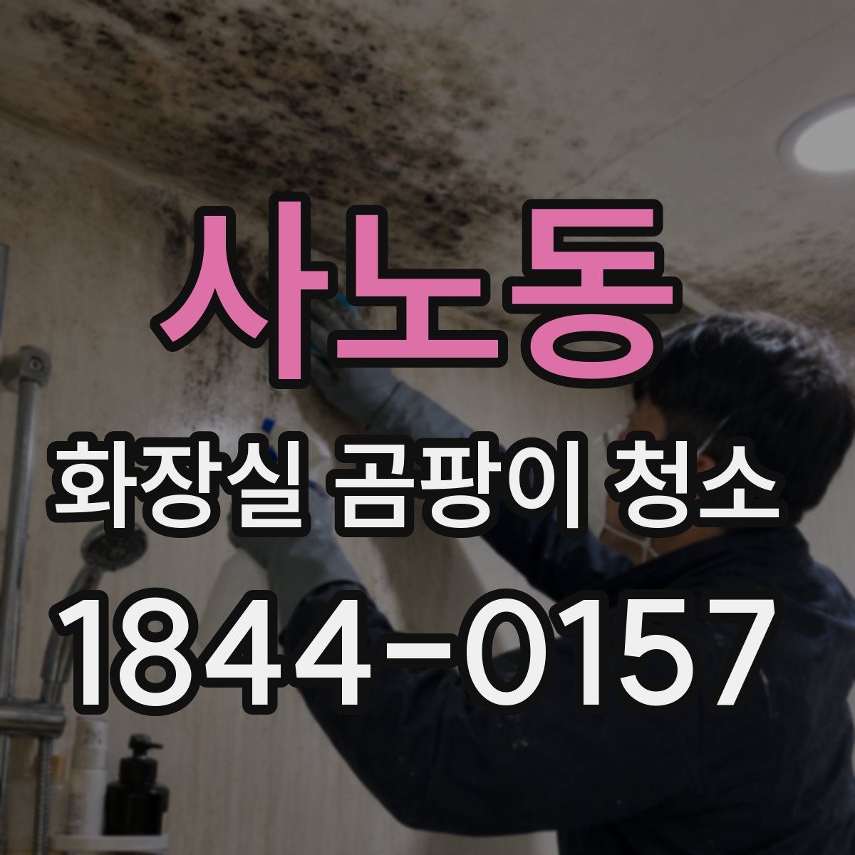 사노동 화장실 곰팡이 청소
