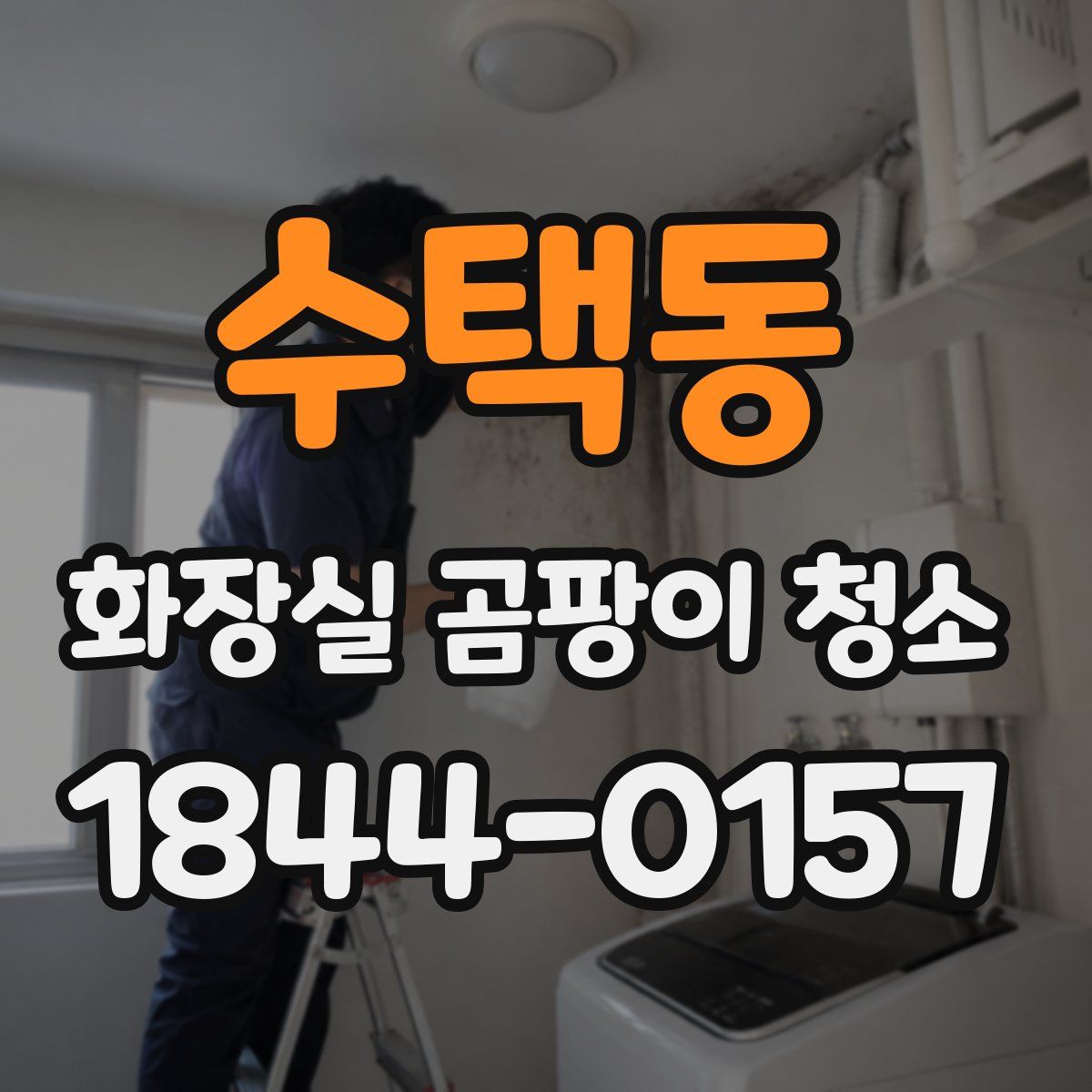 수택동 화장실 곰팡이 청소