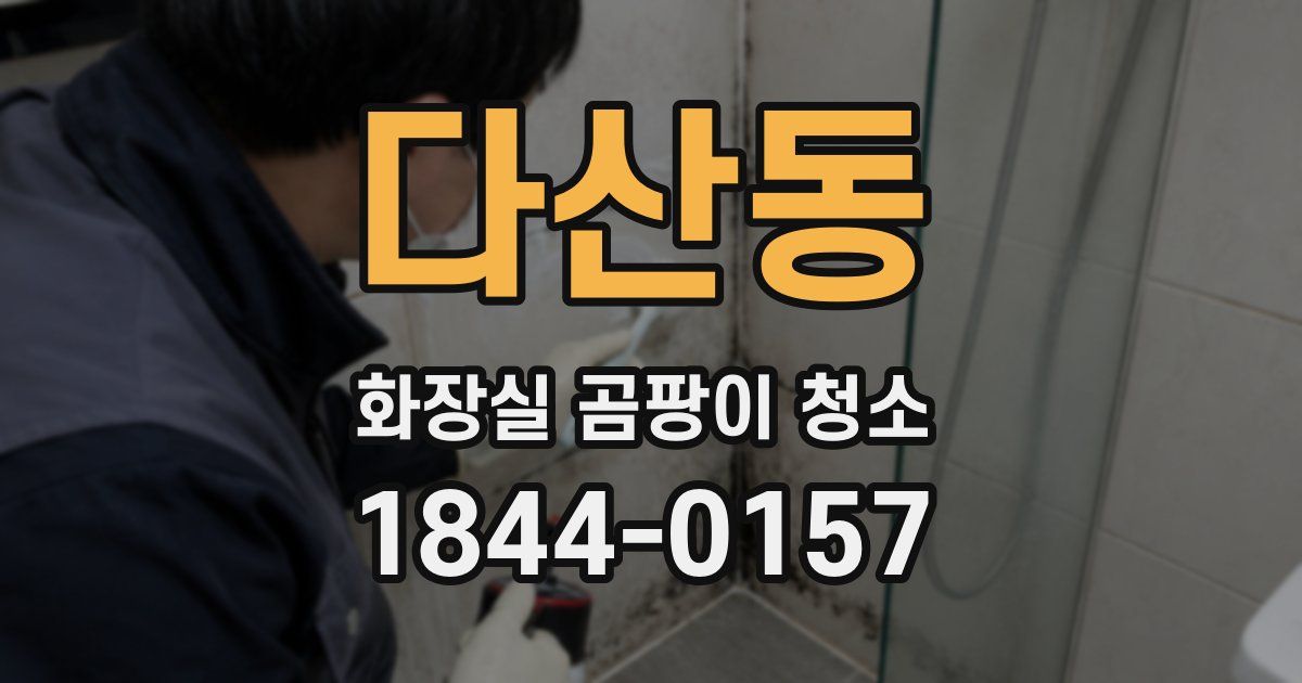 다산동 화장실 곰팡이 청소