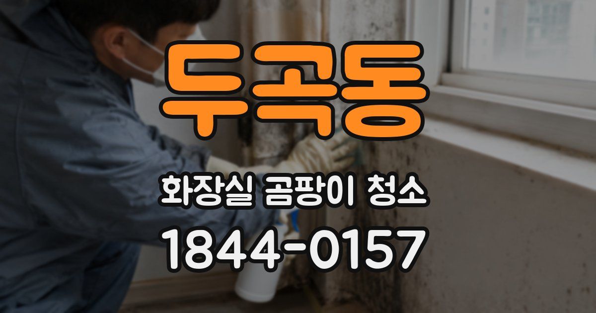 두곡동 화장실 곰팡이 청소
