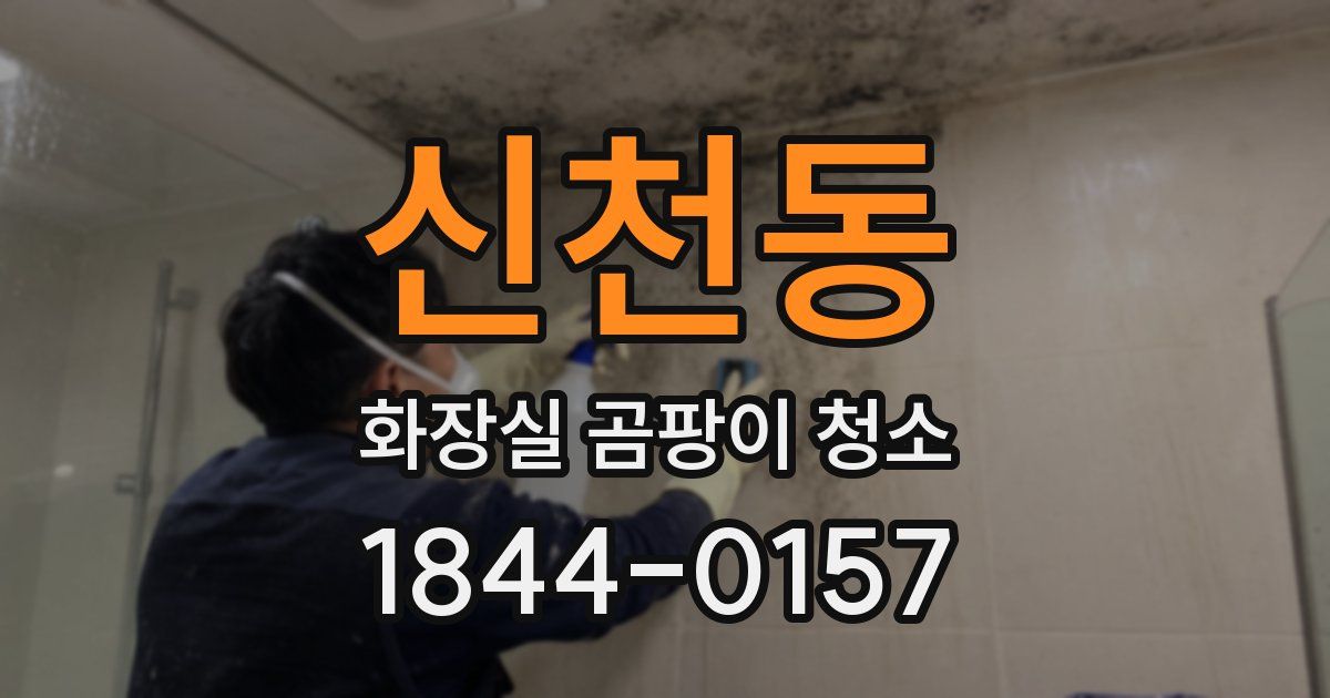 신천동 화장실 곰팡이 청소